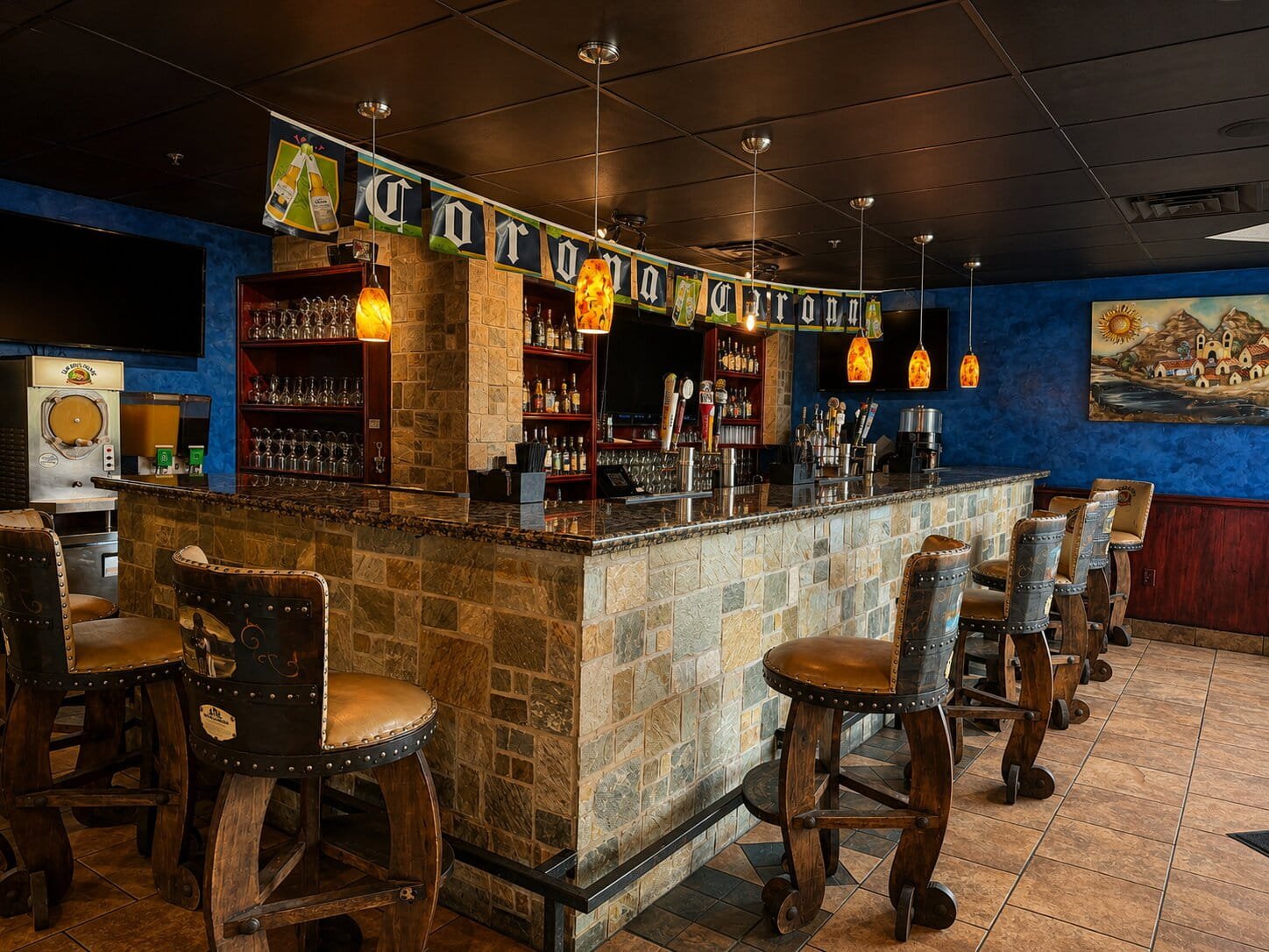 Bar area inside Don Papa Grande