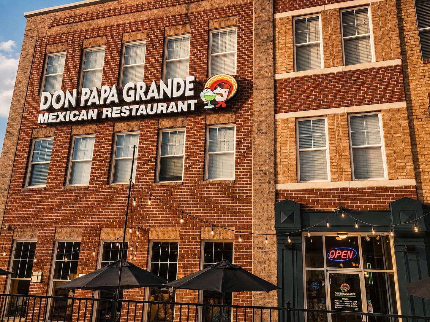 Wide exterior view of Don Papa Grande